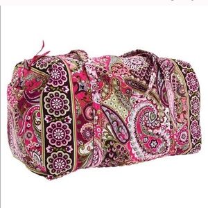 Vera Bradley Very Berry Paisley Large Duffel Bag